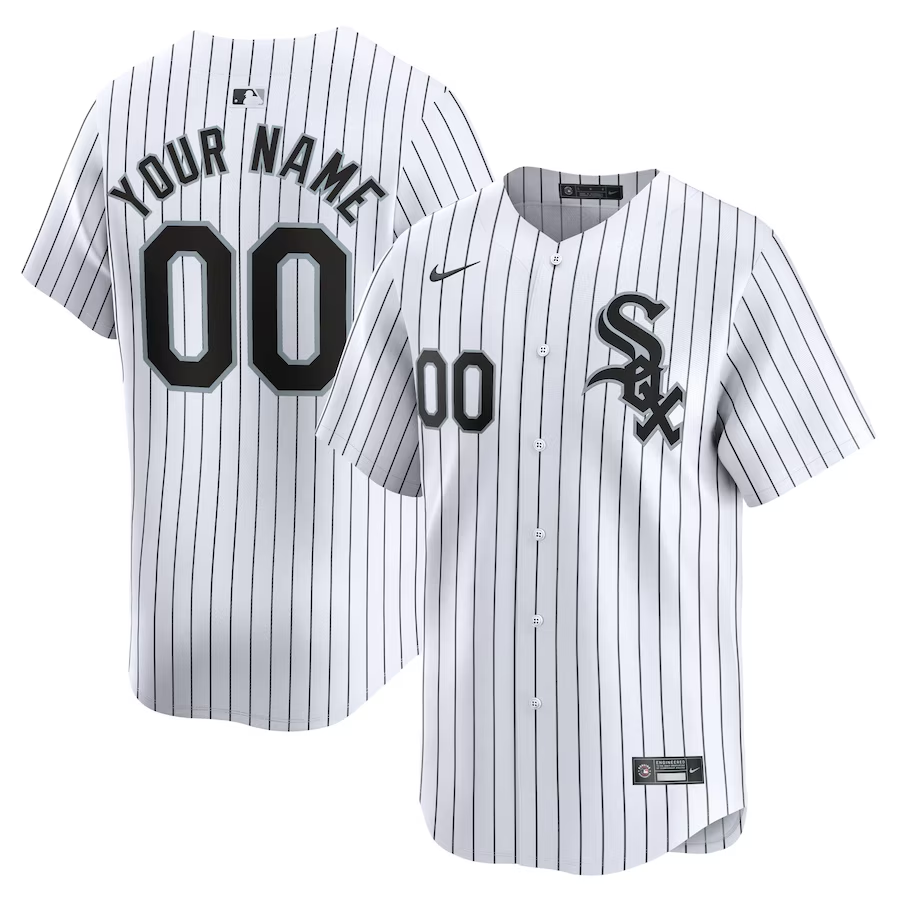 Chicago White Sox Customized Nike Home Limited Jersey- White