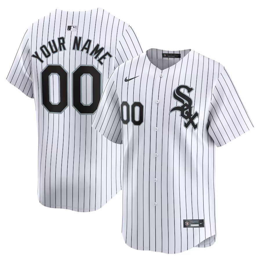 Chicago White Sox Customized Youth Nike Home Limited Custom Jersey- White