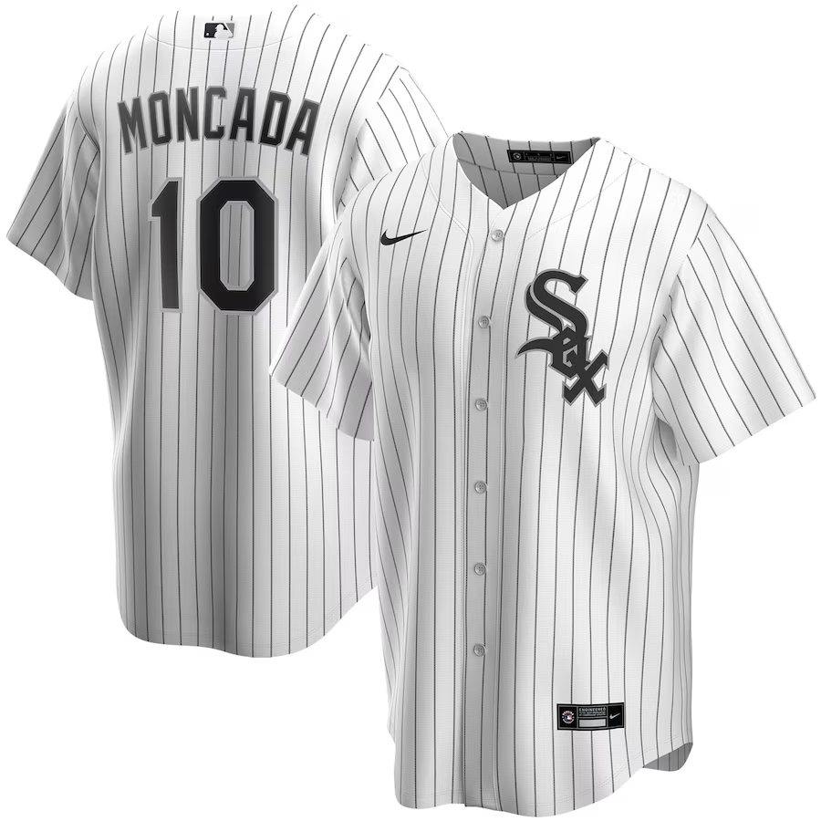 Chicago White Sox Youth #10 Yoan Moncada Nike Alternate Replica Player Jersey- White