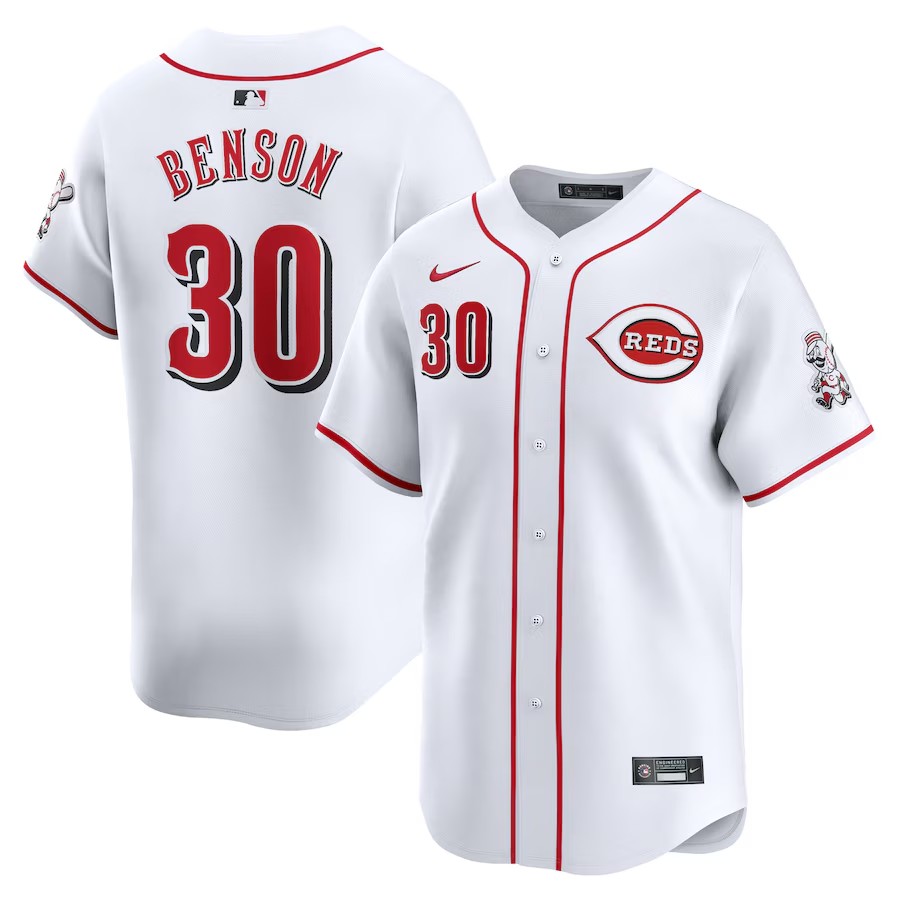 Cincinnati Reds #30 Will Benson Nike Home Limited Player Jersey- White