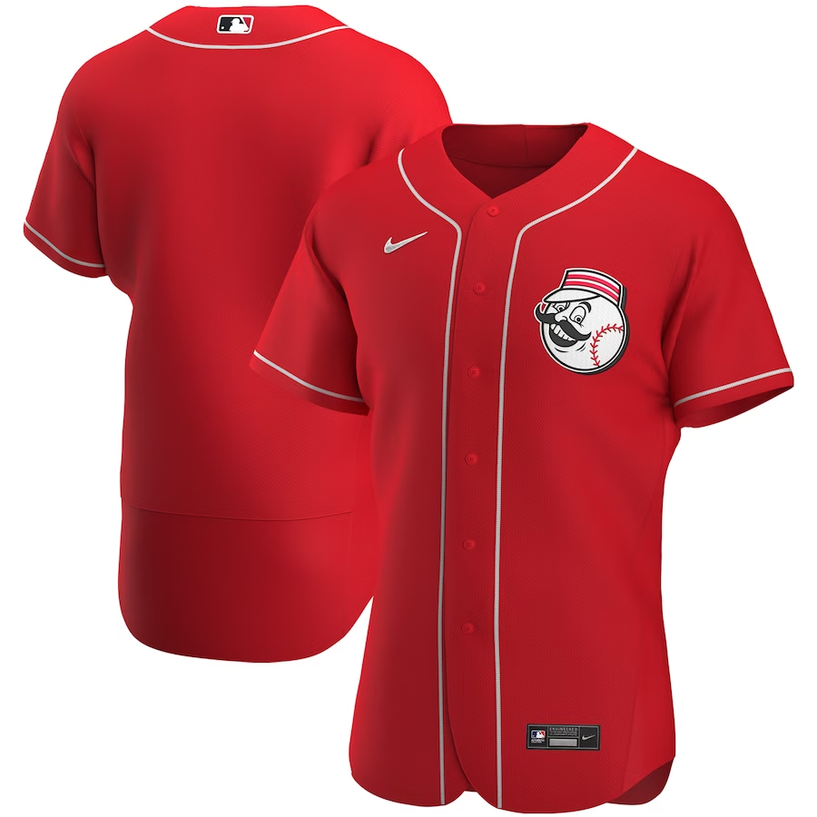 Cincinnati Reds #Blank Nike Alternate Authentic Team Logo Jersey- Scarlet