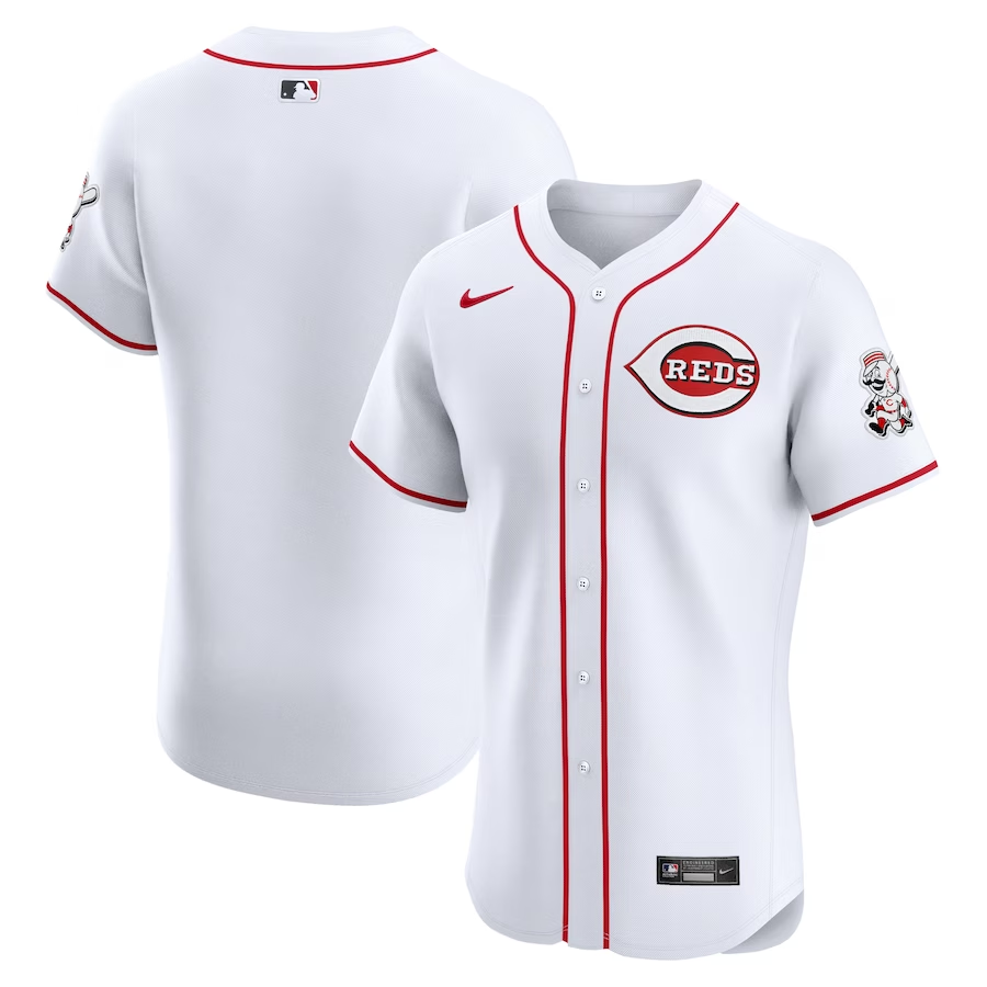 Cincinnati Reds #Blank Nike Home Elite Jersey- White