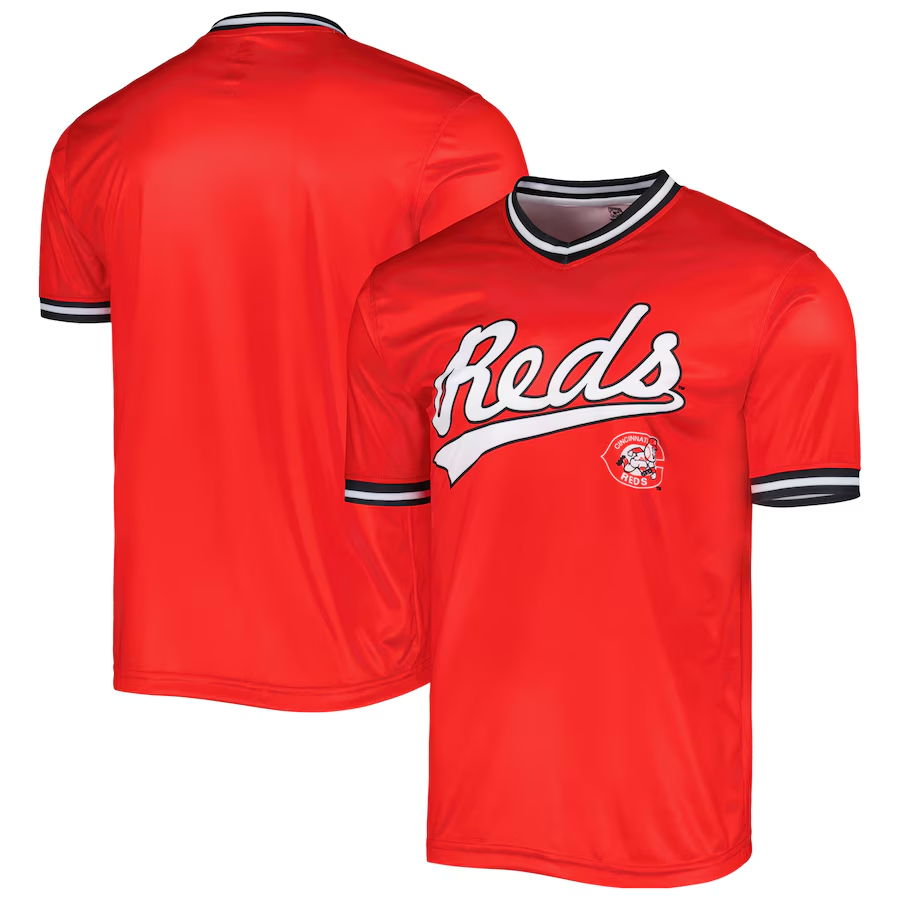 Cincinnati Reds #Blank Stitches Cooperstown Collection Team Jersey- Red