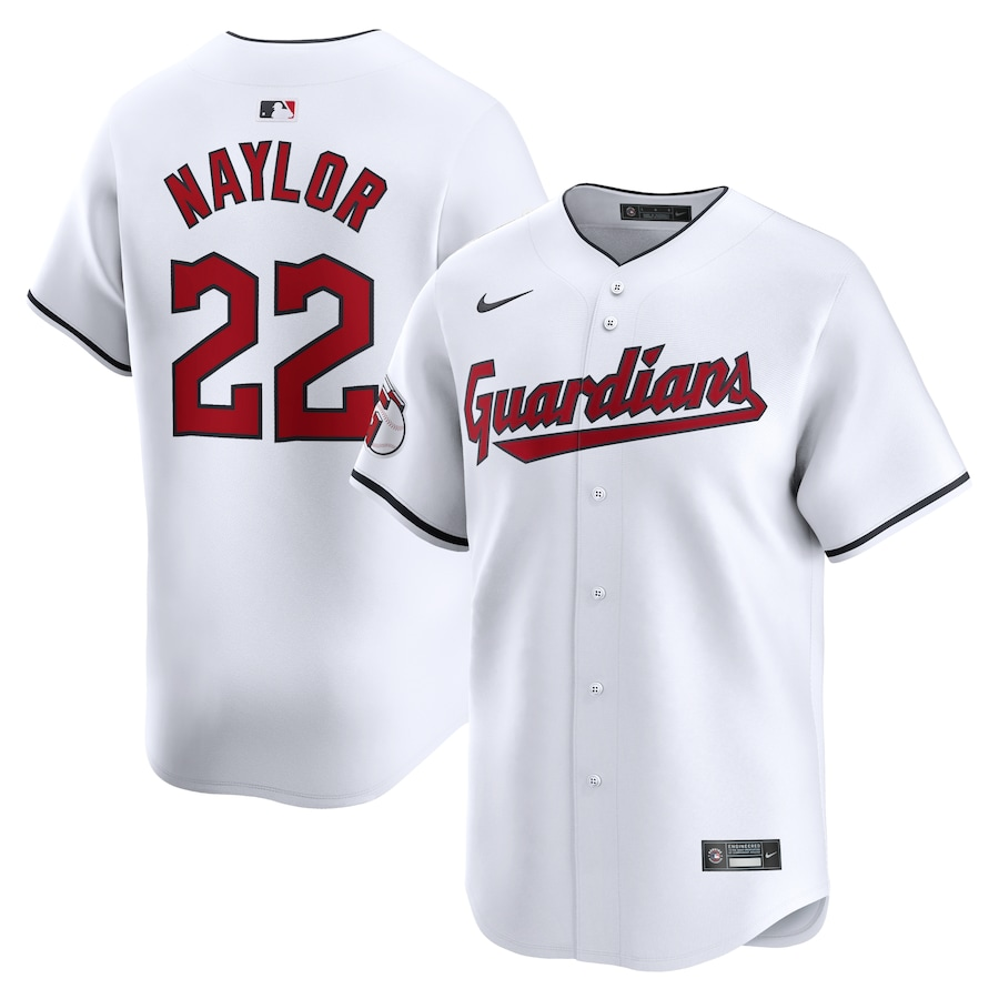 Cleveland Guardians #22 Josh Naylor Nike Home Limited Player Jersey- White