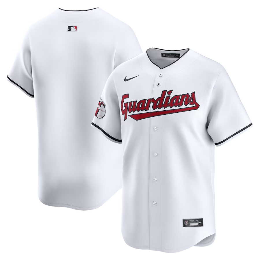 Cleveland Guardians #Blank Nike Home Limited Jersey- White