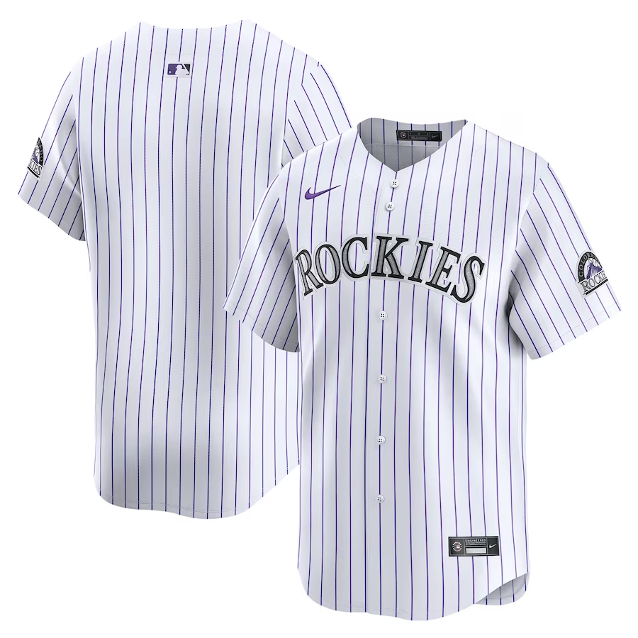 Colorado Rockies #Blank Nike Home Limited Jersey- White