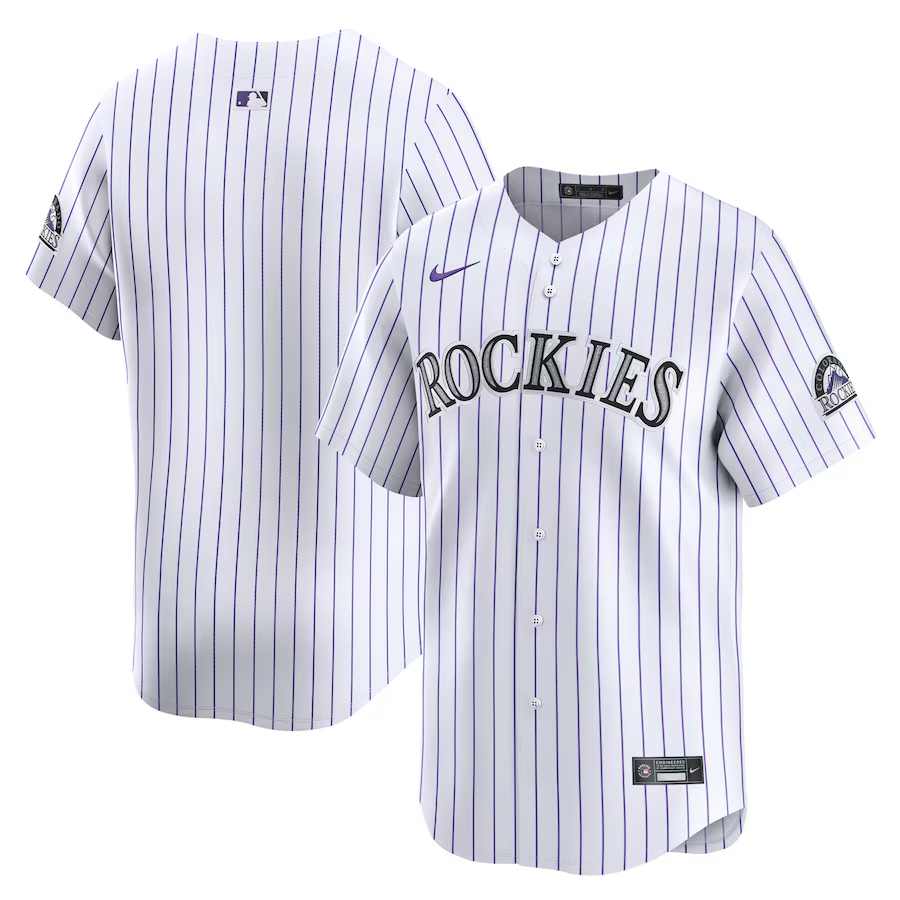 Colorado Rockies Youth #Blank Nike Home Limited Jersey- White