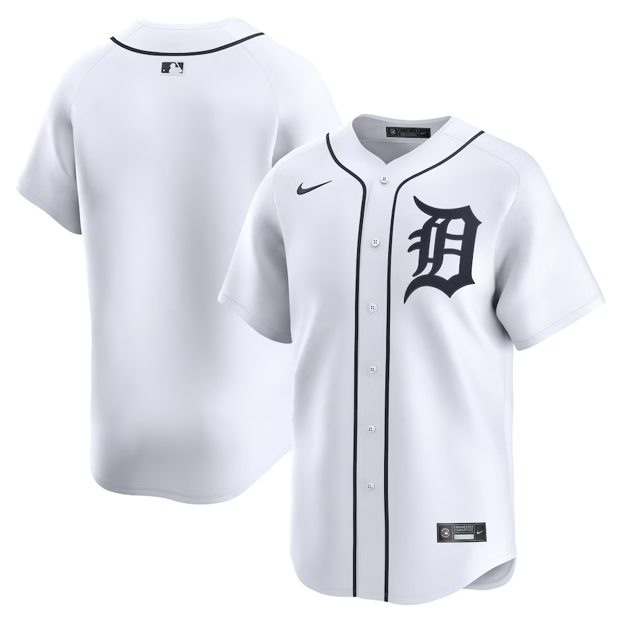Detroit Tigers Youth #Blank Nike Home Limited Jersey- White