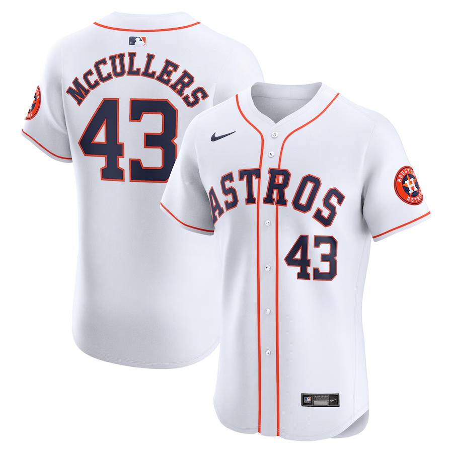 Houston Astros #43 Lance McCullers Jr. Nike Home Elite Player Jersey- White