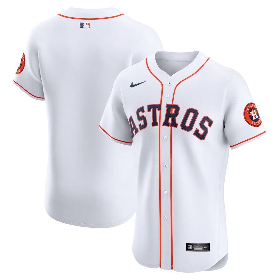 Houston Astros #Blank Nike Home Elite Jersey- White