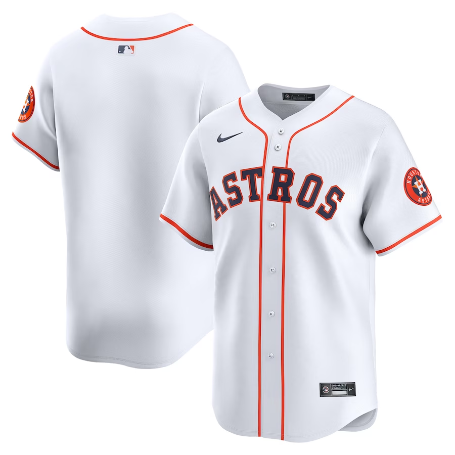 Houston Astros #Blank Nike Home Limited Jersey- White