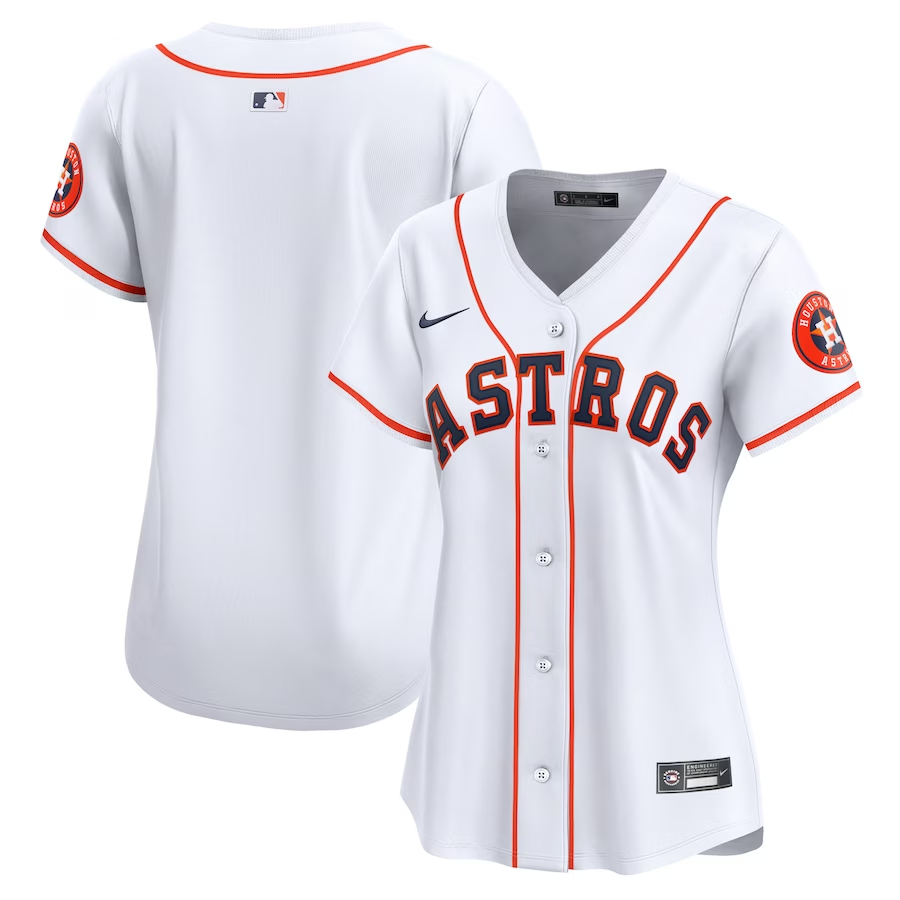 Houston Astros Womens #Blank Nike Home Limited Jersey- White