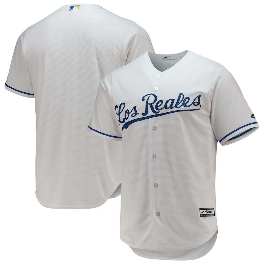Kansas City Royals #Blank Majestic Team Official Jersey- White