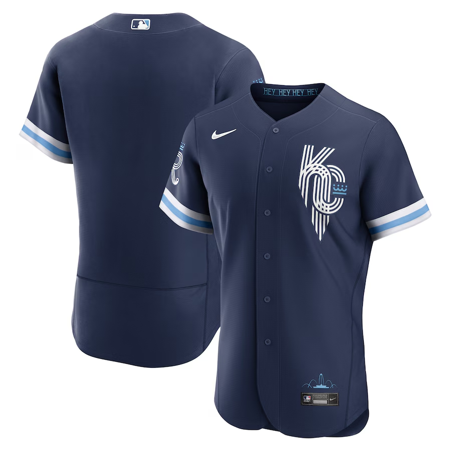 Kansas City Royals #Blank Nike City Connect Authentic Jersey- Navy