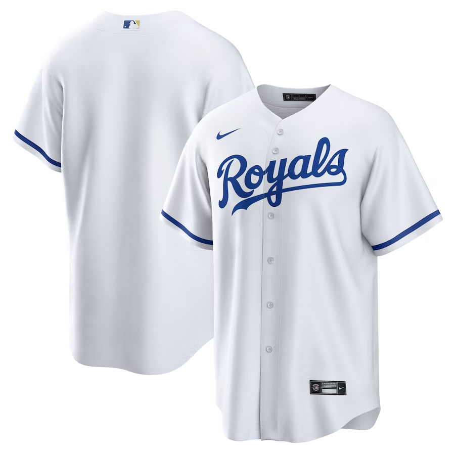 Kansas City Royals #Blank Nike Home Replica Jersey- White