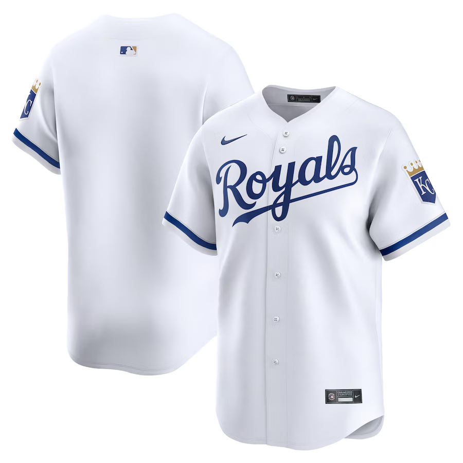 Kansas City Royals Youth #Blank Nike Home Limited Jersey- White