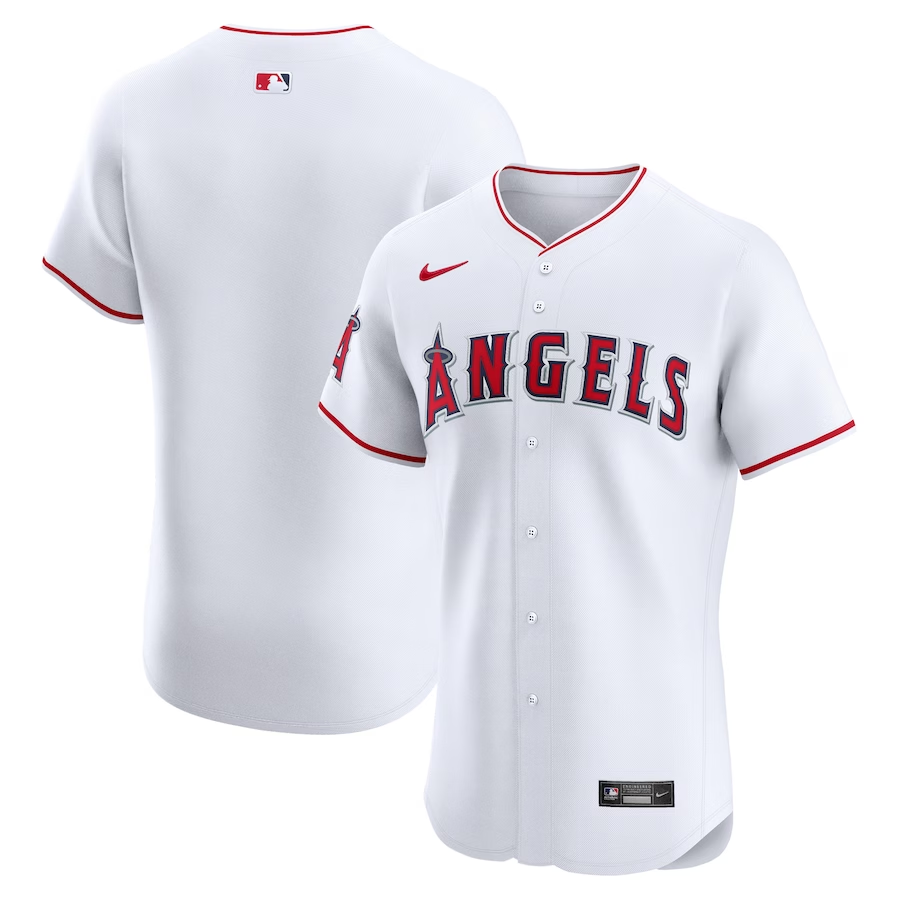 Los Angeles Angels #Blank Nike Home Elite Jersey- White