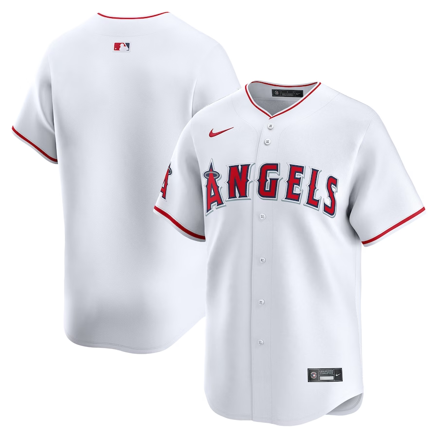 Los Angeles Angels #Blank Nike Home Limited Jersey- White