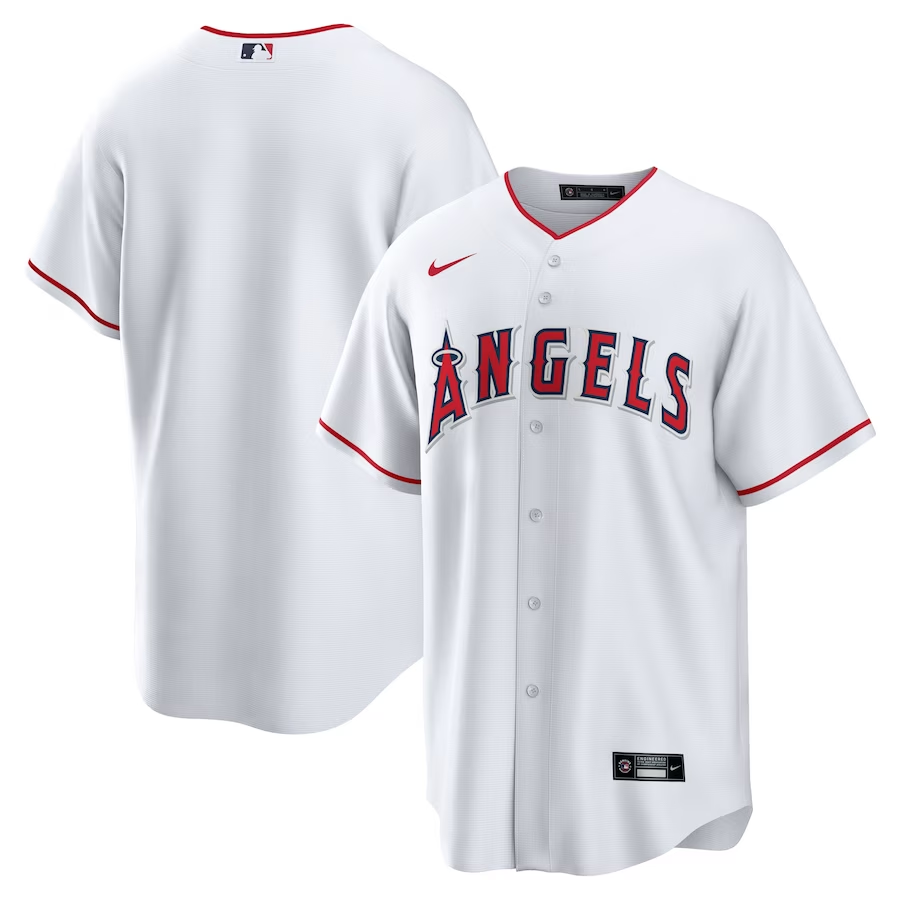 Los Angeles Angels #Blank Nike Home Replica Jersey- White