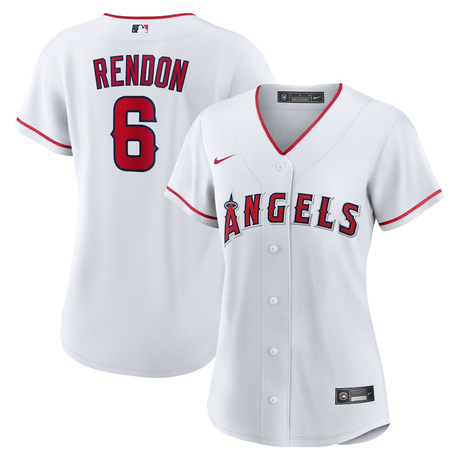 Los Angeles Angels Womens #6 Anthony Rendon Nike Home Replica Player Jersey- White