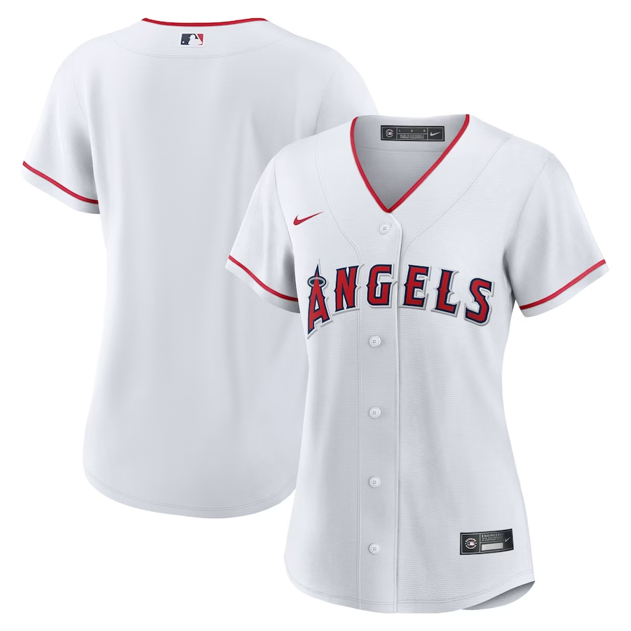 Los Angeles Angels Womens #Blank Nike Home Blank Replica Jersey- White
