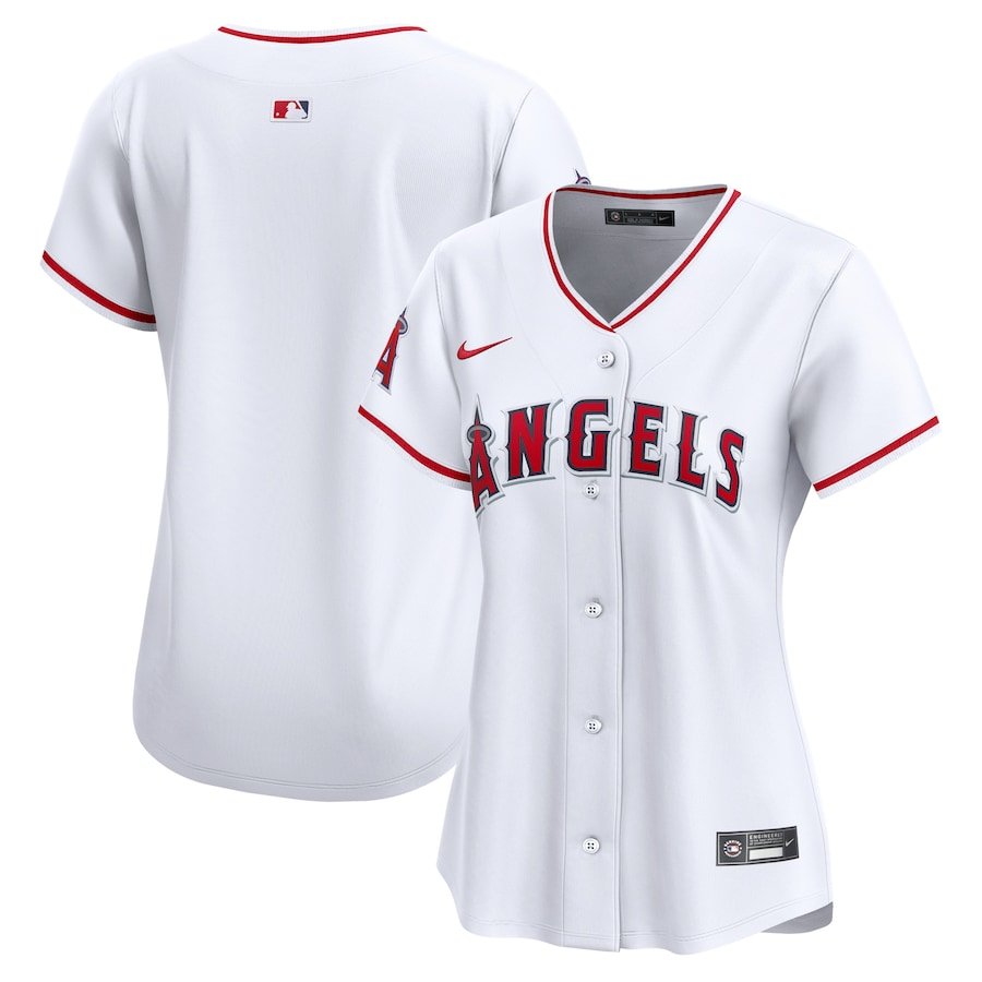 Los Angeles Angels Womens #Blank Nike Home Limited Jersey- White