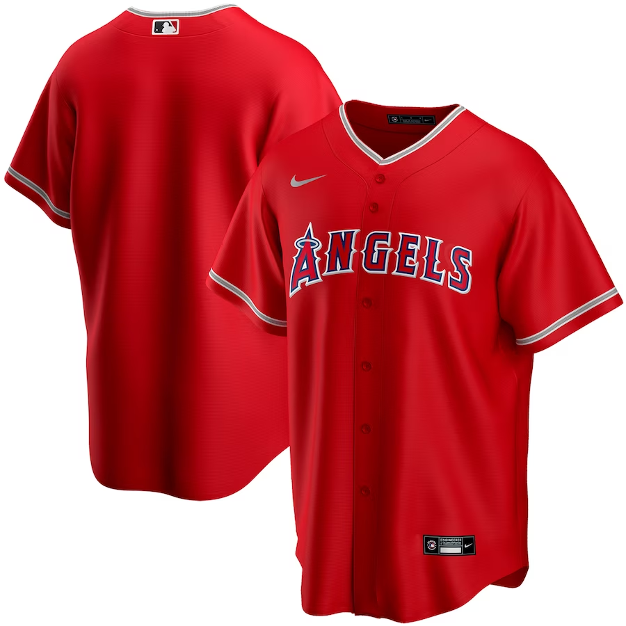 Los Angeles Angels Youth #Blank Nike Alternate Replica Team Jersey- Red
