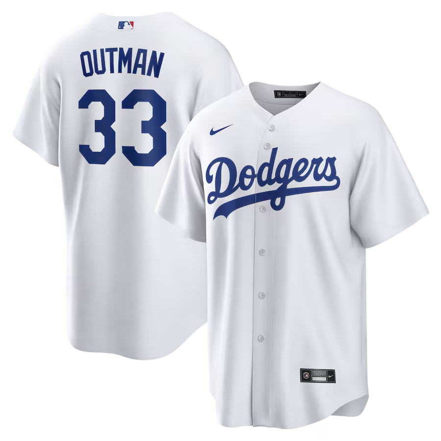 Los Angeles Dodgers #33 James Outman Nike Replica Player Jersey - White
