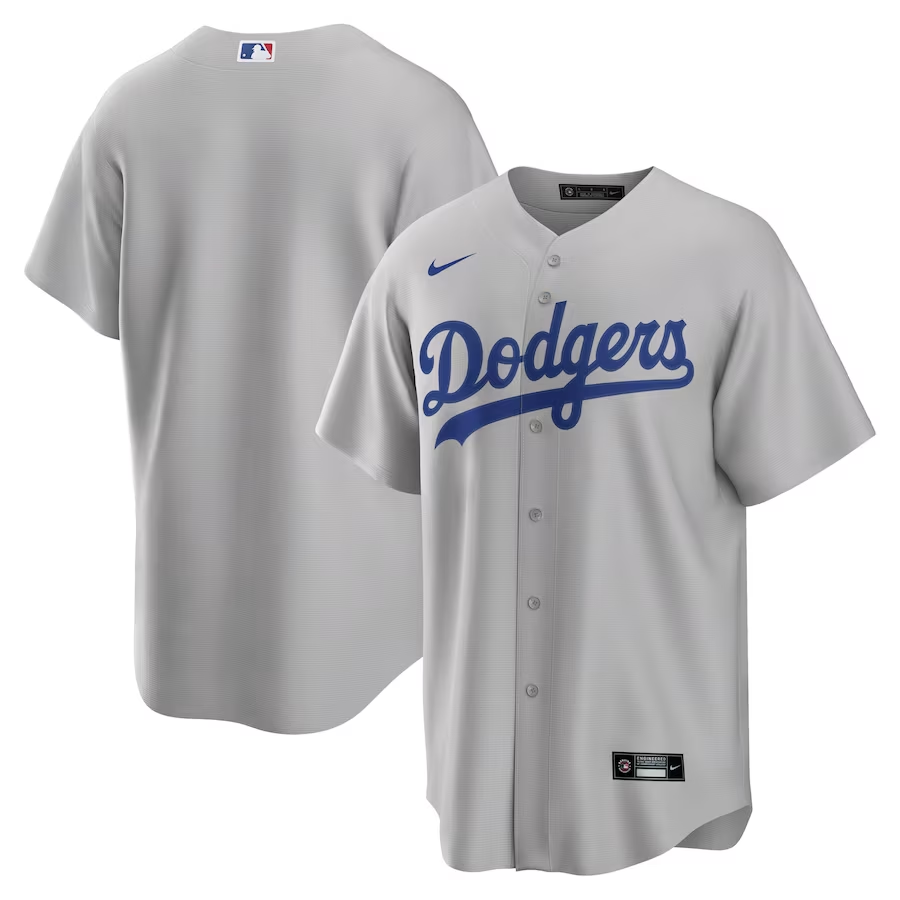Los Angeles Dodgers #Blank Nike Alternate Replica Team Jersey - Gray