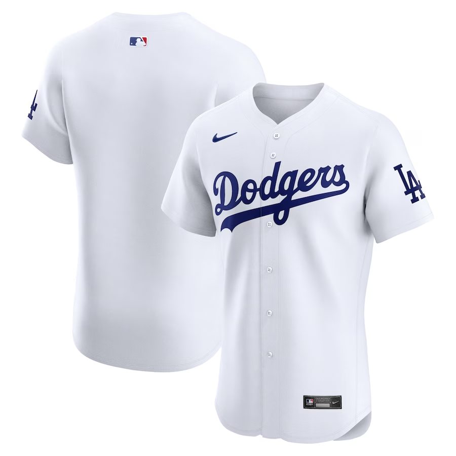 Los Angeles Dodgers #Blank Nike Home Elite Jersey - White