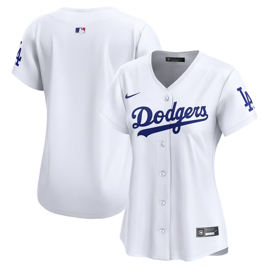 Los Angeles Dodgers Womens #Blank Nike Home Limited Jersey - White