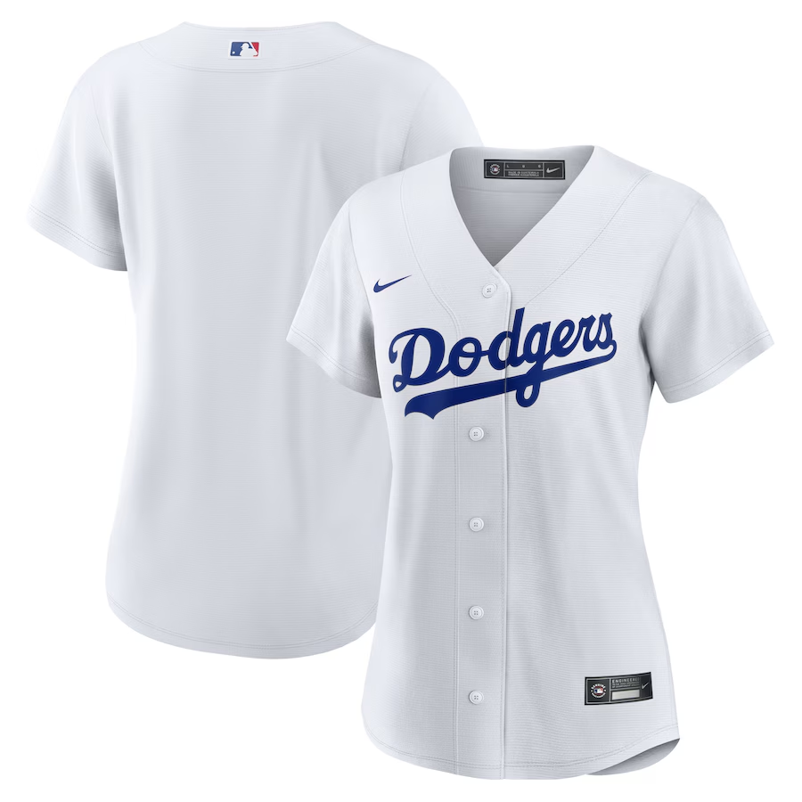 Los Angeles Dodgers Womens #Blank Nike Home Replica Team Jersey - White