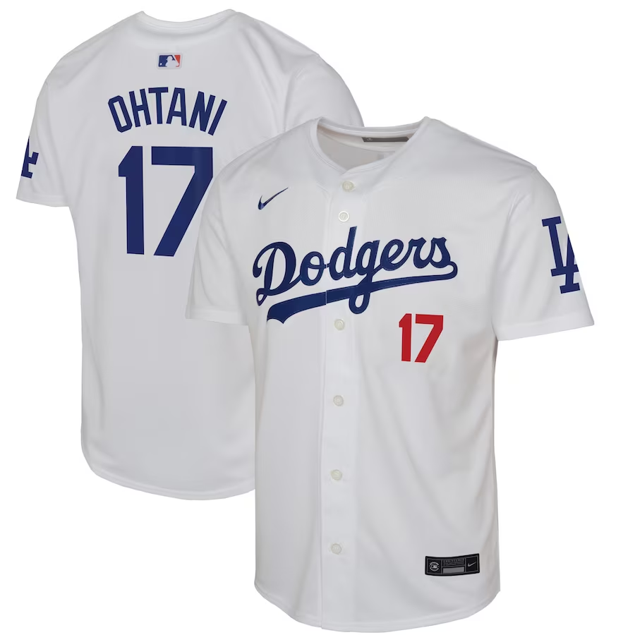 Los Angeles Dodgers Youth #17 Shohei Ohtani Nike Home Limited Player Jersey - White