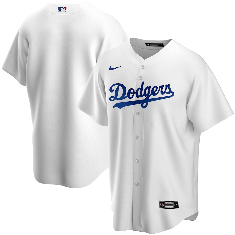 Los Angeles Dodgers Youth #Blank Nike Home Replica Team Jersey - White