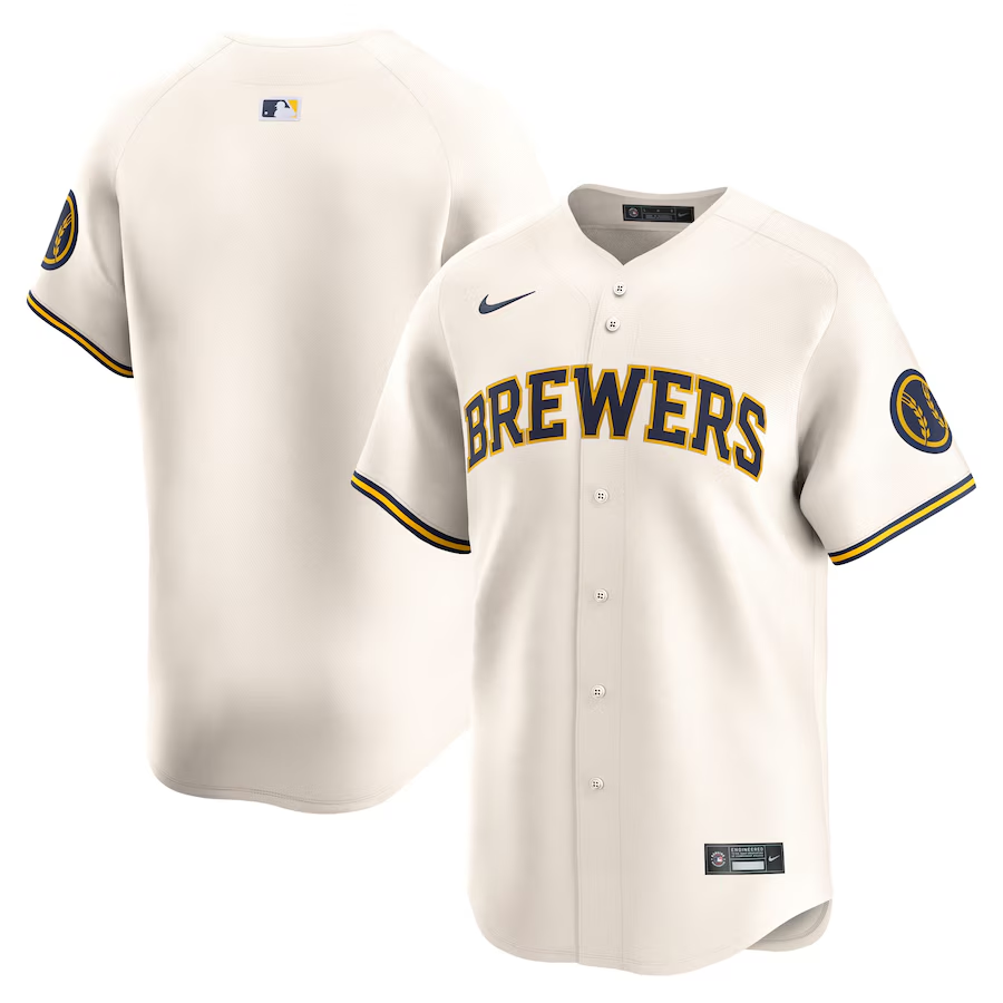 Milwaukee Brewers #Blank Sal Frelick Nike Home Limited Player Jersey - Cream