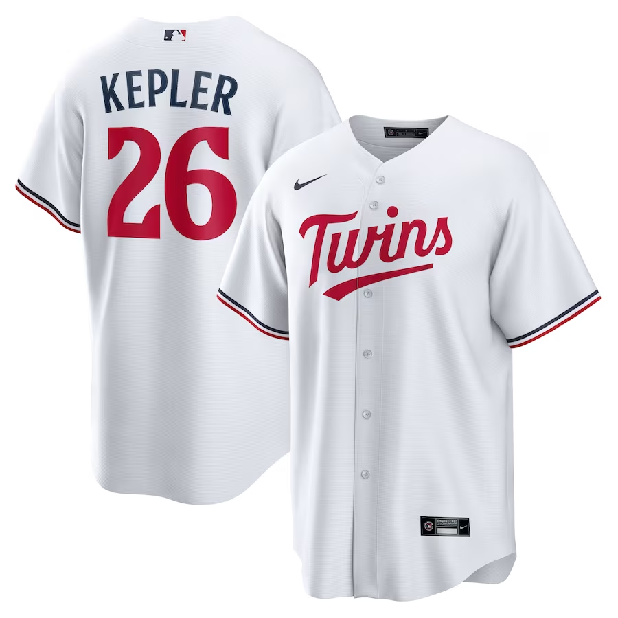 Minnesota Twins #26 Max Kepler Nike Home Replica Player Logo Jersey - White