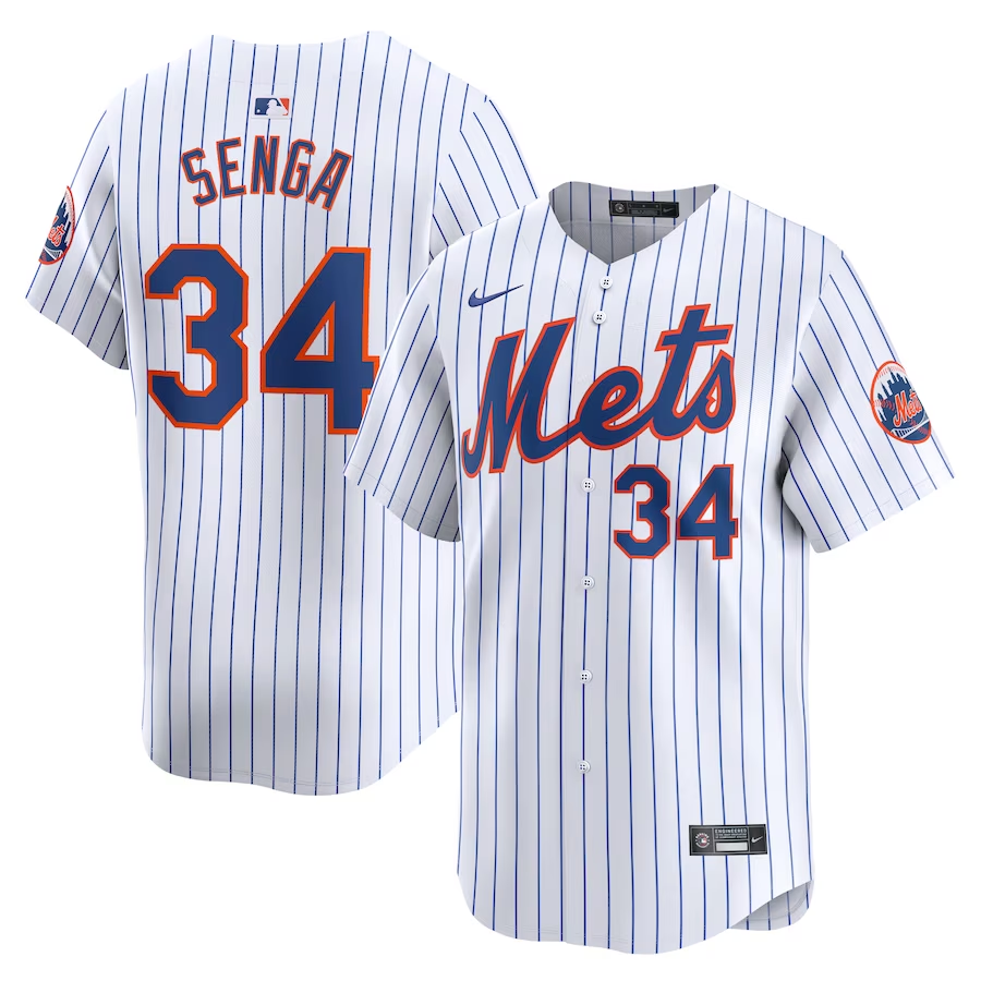 New York Mets #34 Kodai Senga Nike Home Limited Player Jersey - White