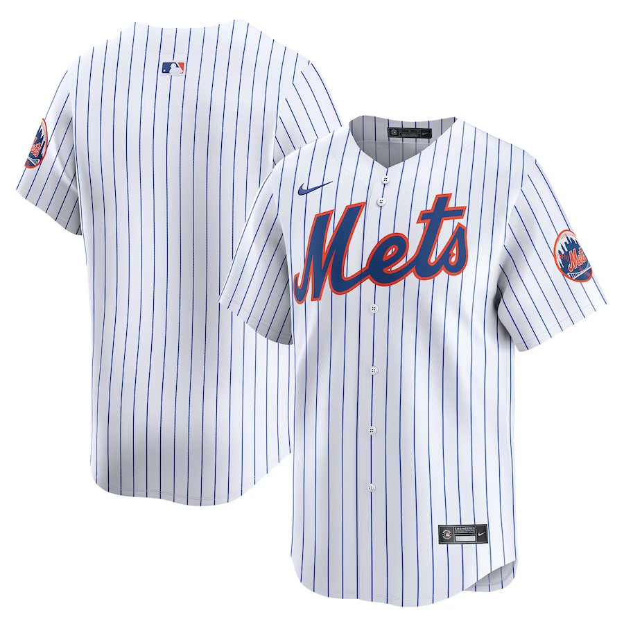 New York Mets #Blank Nike Home Limited Jersey - White