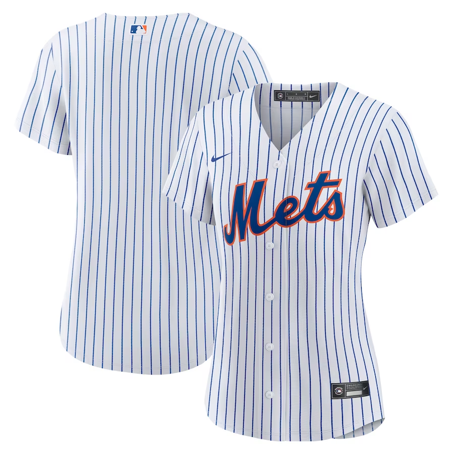New York Mets Womens #Blank Nike Home Blank Replica Jersey - White