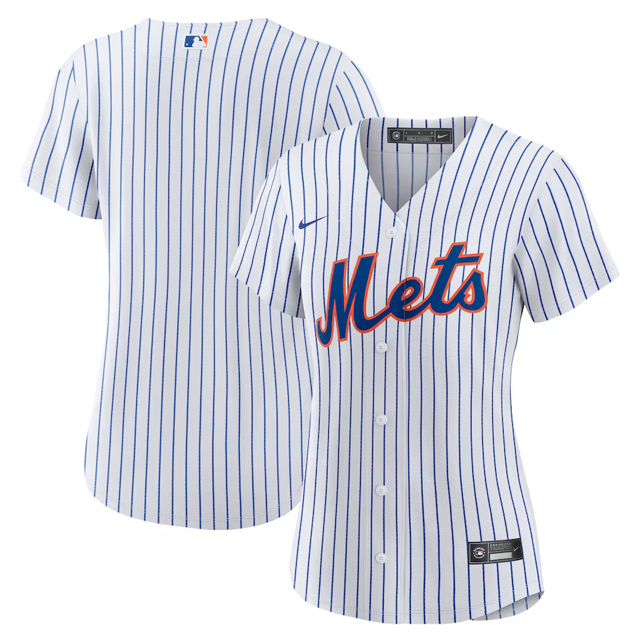 New York Mets Womens #Blank Nike Home Replica Team Jersey - White