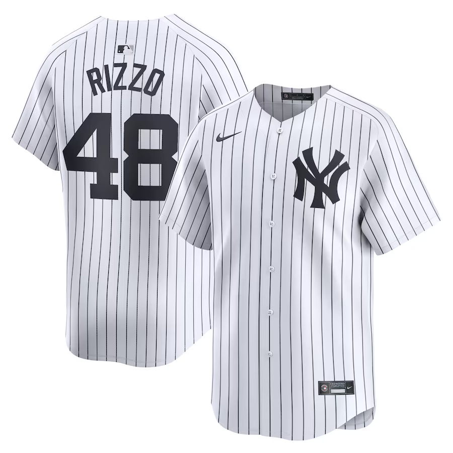 New York Yankees #48 Anthony Rizzo Nike Home Limited Player Jersey - White
