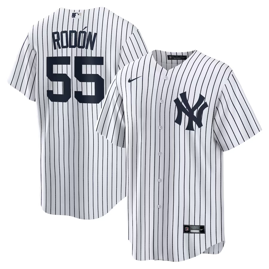 New York Yankees #55 Carlos Rodon Nike Home Official Player Jersey - White