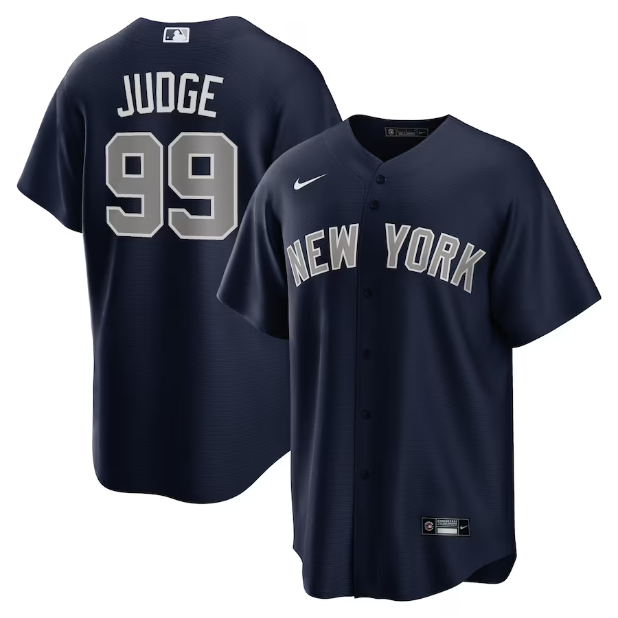 New York Yankees #99 Aaron Judge Nike Alternate Replica Player Name Jersey - Navy