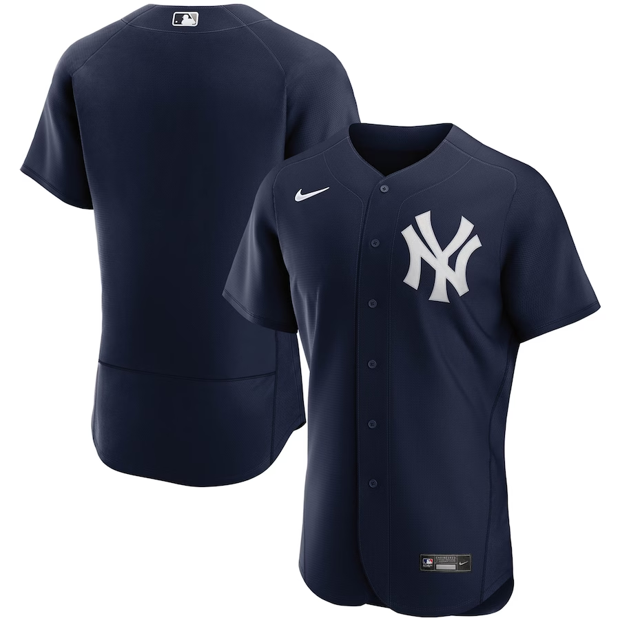 New York Yankees #Blank Nike Alternate Authentic Team Jersey - Navy