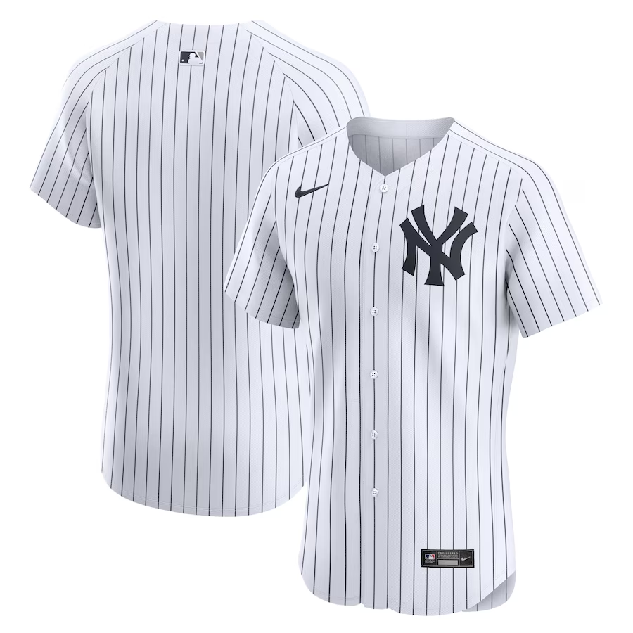 New York Yankees #Blank Nike Home Elite Jersey - White