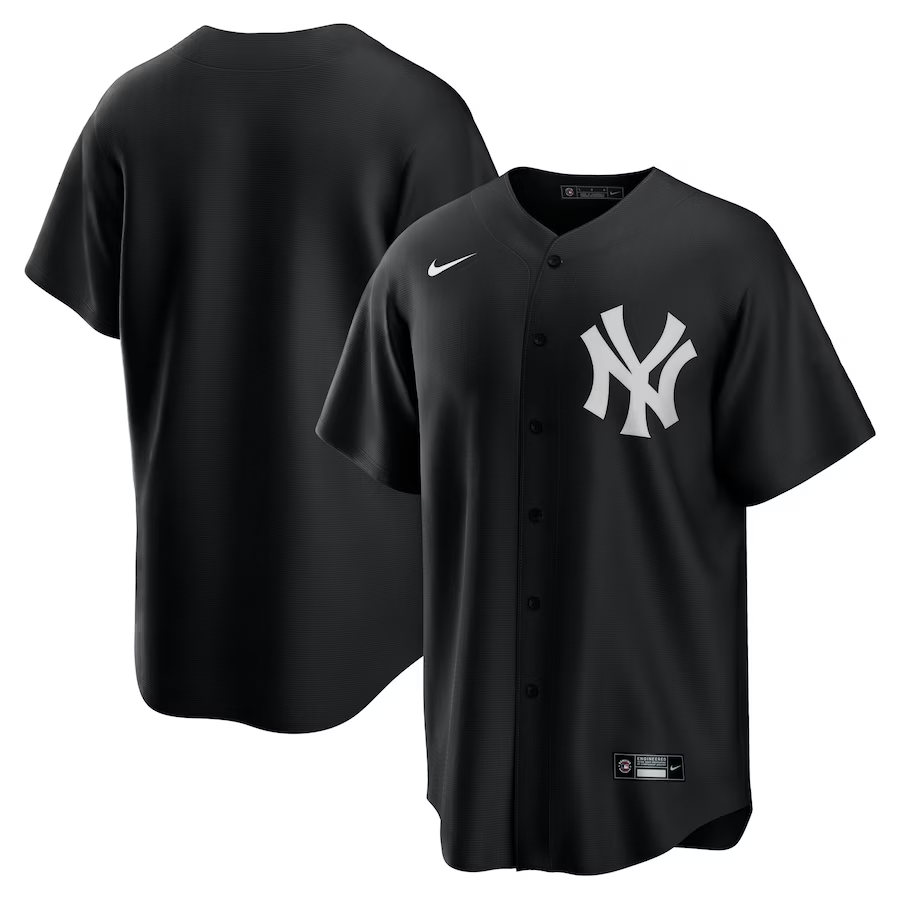 New York Yankees #Blank Nike Official Replica Jersey - Black