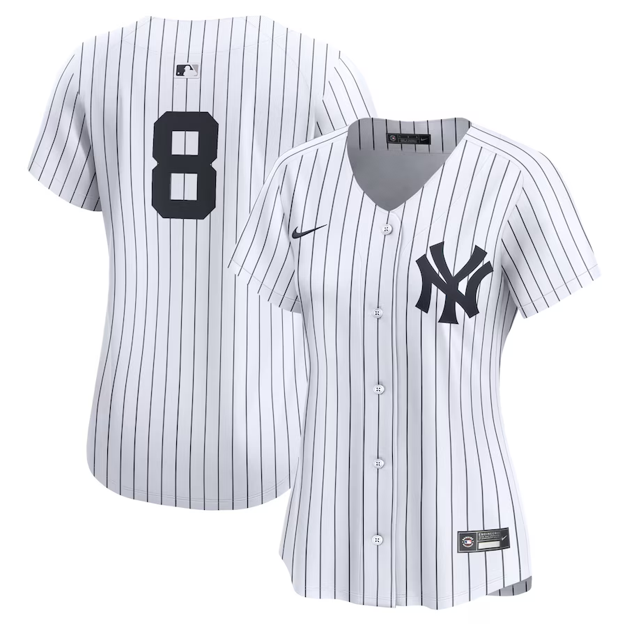 New York Yankees Womens #8 Yogi Berra Nike Home Limited Player Jersey - White