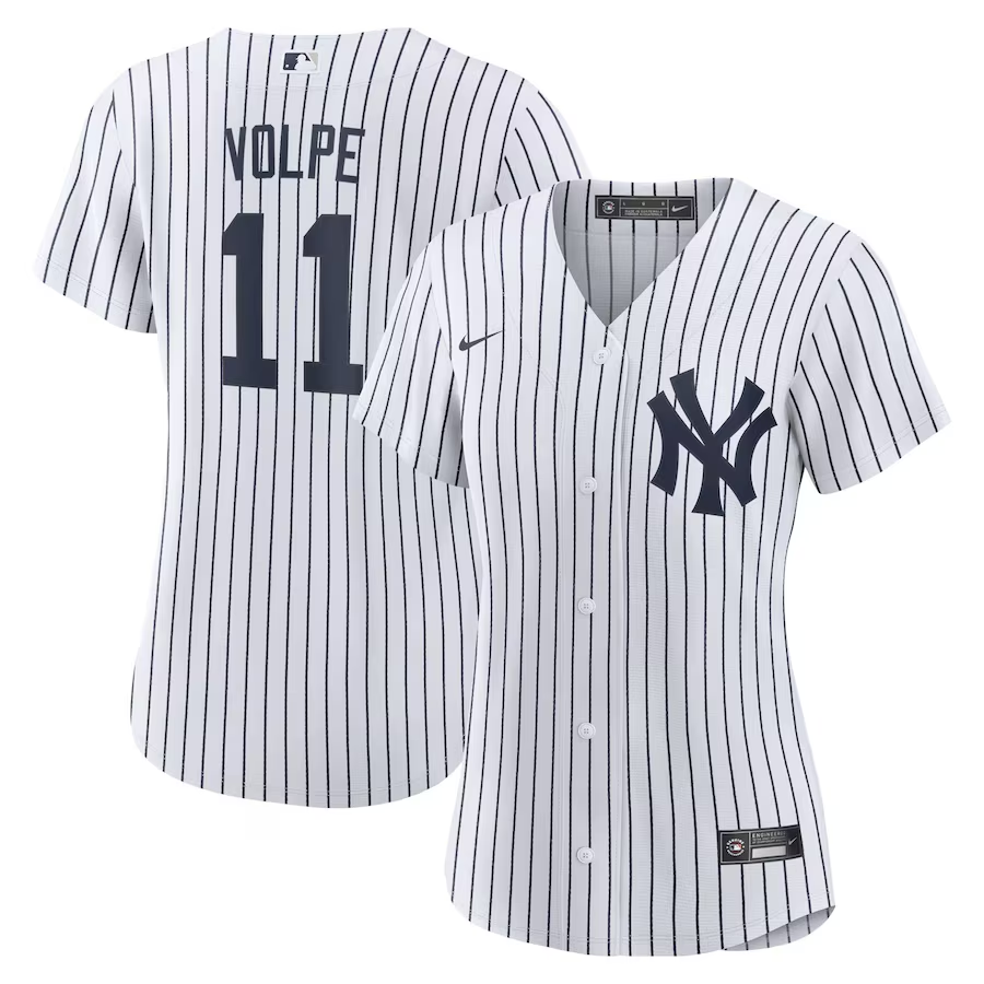 New York Yankees Womens #11 Anthony Volpe Nike Home Replica Player Jersey - White