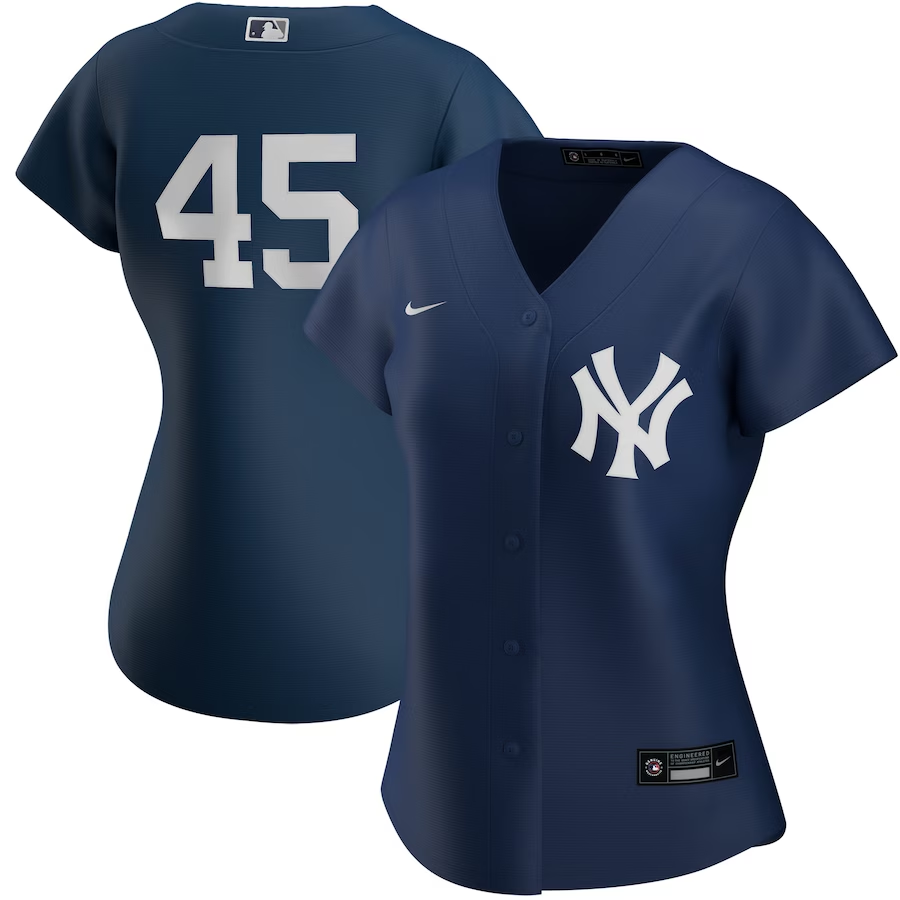 New York Yankees Womens #45 Gerrit Cole Nike Alternate Replica Player Jersey - Navy