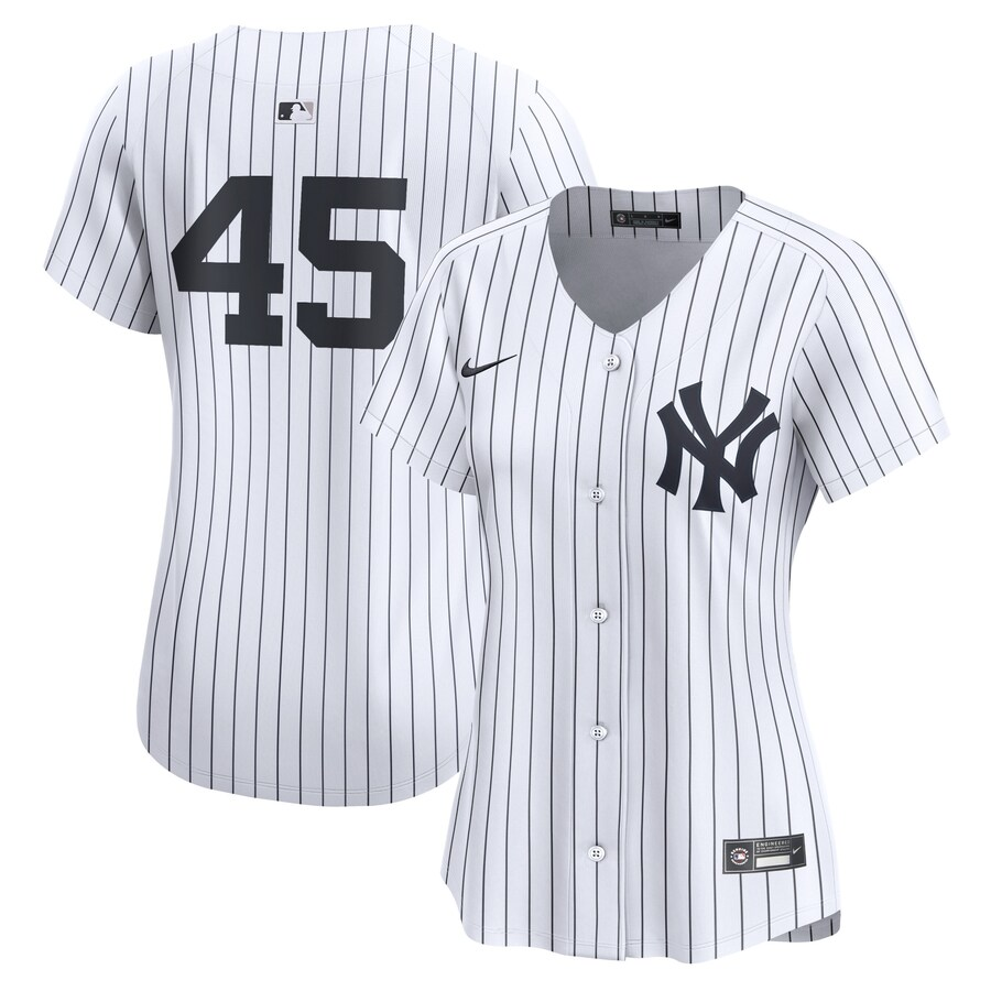 New York Yankees Womens #45 Gerrit Cole Nike Home Limited Player Jersey - White